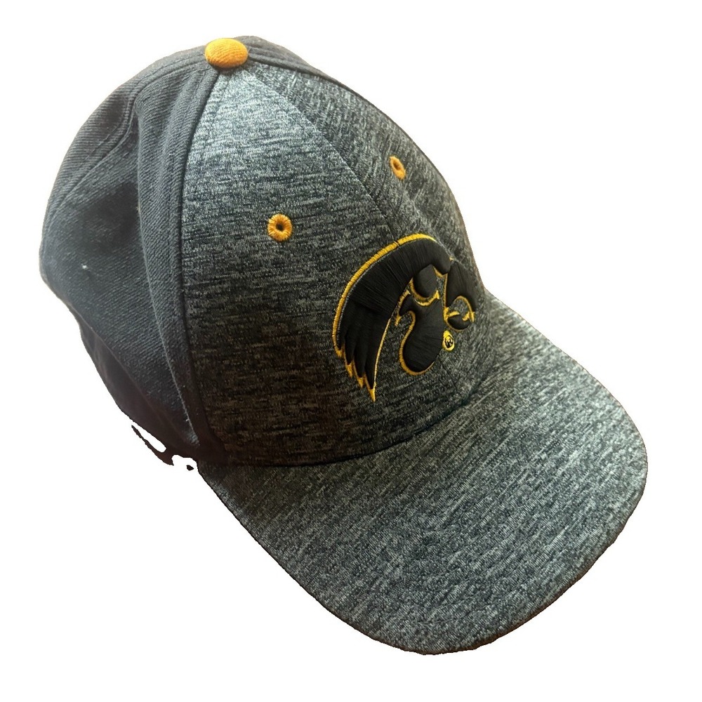Men's New Era Black Iowa Hawkeyes 9FORTY Stretch-Snap Adjustable Hat